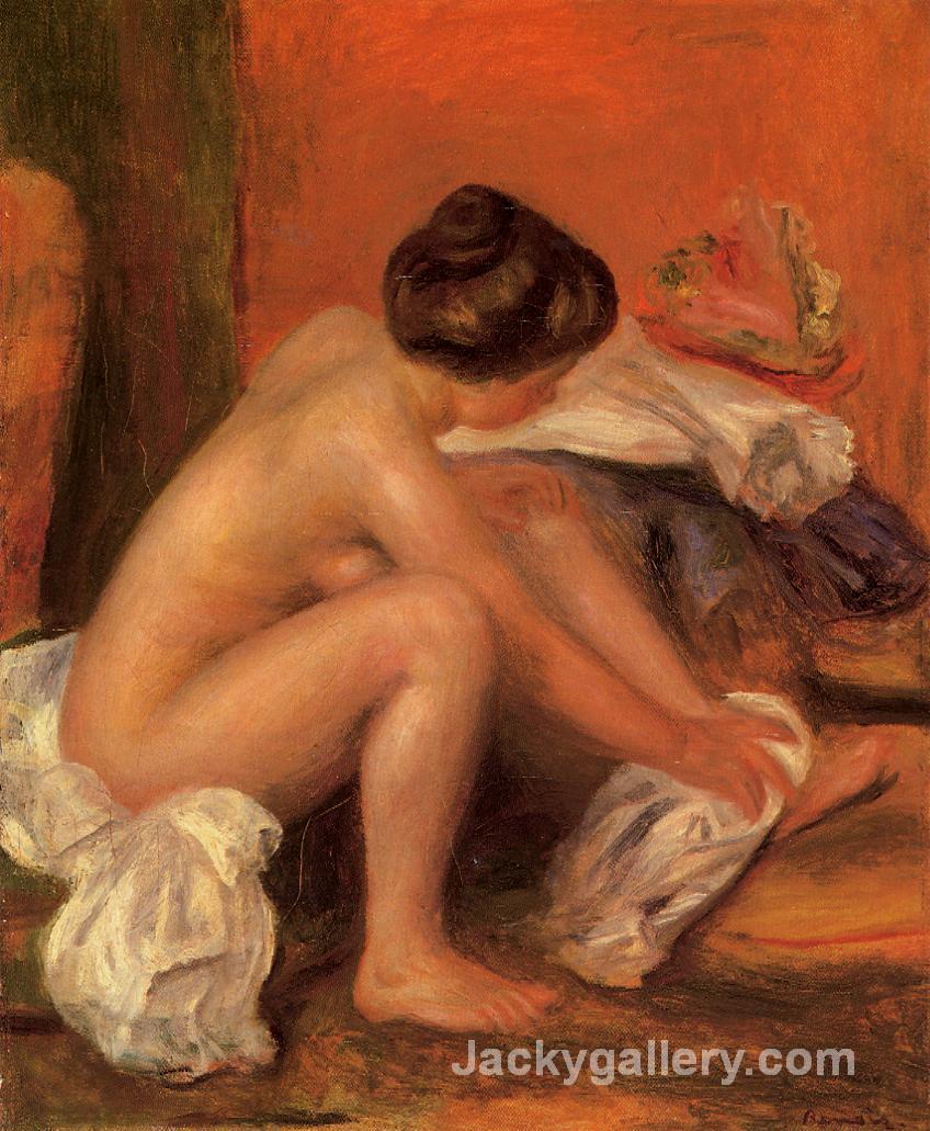 Bather Drying Her Feet by Pierre Auguste Renoir paintings reproduction